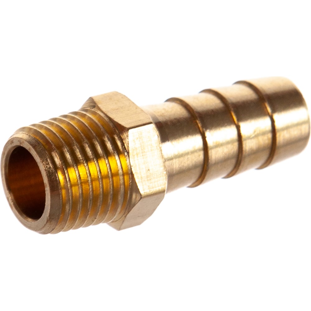 Штуцер пневматический (1/4"M - елочка 10 мм) ЭВРИКА ER-MH04/06 ...