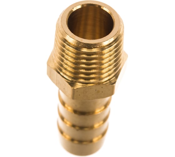 Штуцер пневматический (1/4"M - елочка 10 мм) ЭВРИКА ER-MH04/06