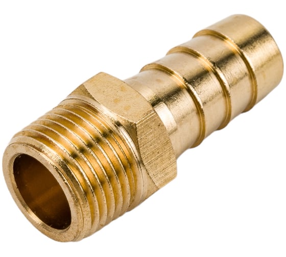 Штуцер пневматический (3/8"M - елочка 12 мм) ЭВРИКА ER-MH06/08
