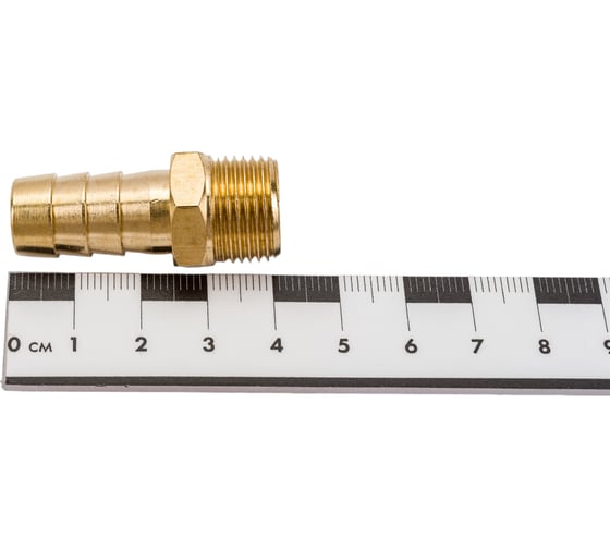 Штуцер пневматический (3/8"M - елочка 12 мм) ЭВРИКА ER-MH06/08