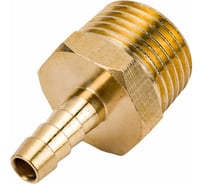 Штуцер пневматический (1/2"M - елочка 6 мм) ЭВРИКА ER-MH08/04