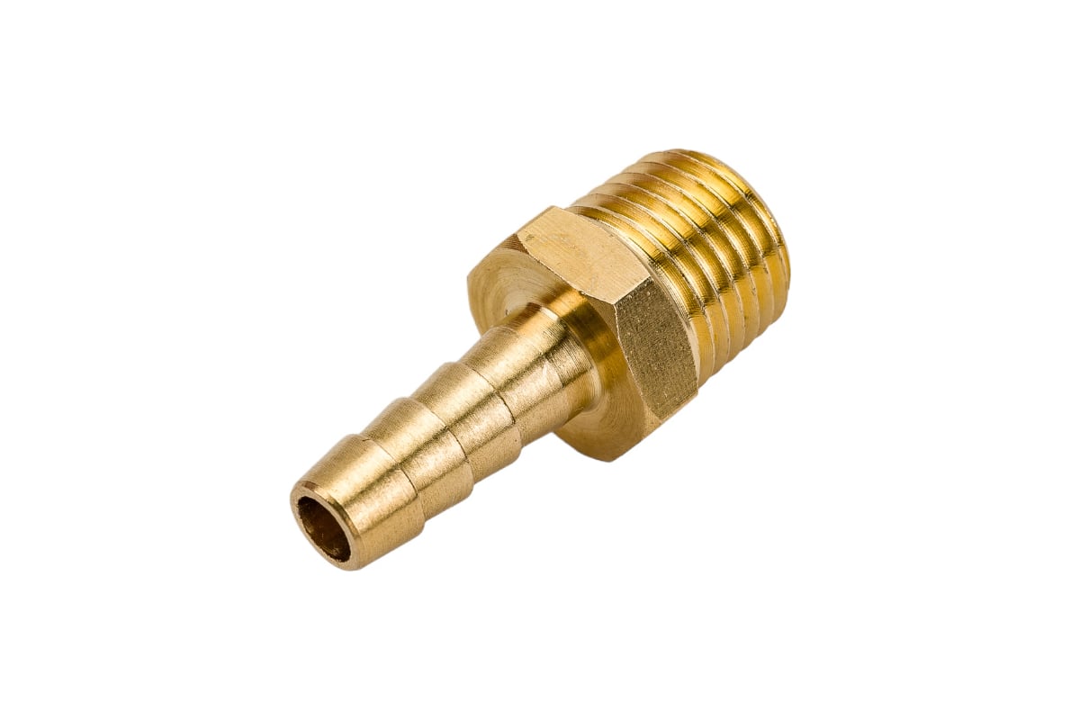 Штуцер пневматический (1/4"M - елочка 6 мм) ЭВРИКА ER-MH04/04 ...