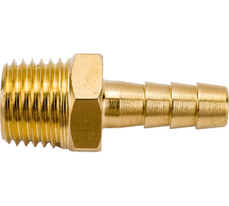 Штуцер пневматический наруж. резьба 1/4- елочка 6мм Эврика ER-MH04/04 935779