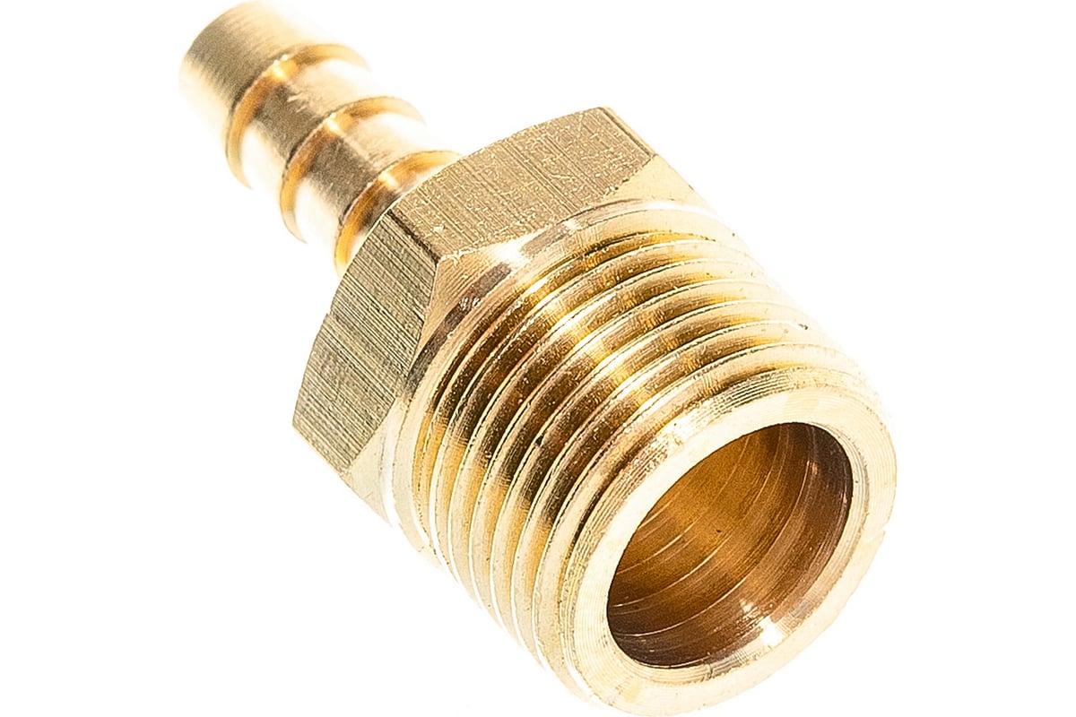 Штуцер пневматический (3/8"M - елочка 6 мм) ЭВРИКА ER-MH06/04 ...