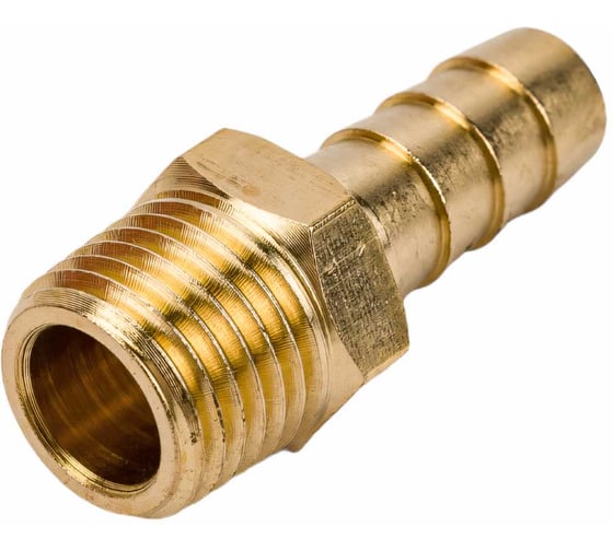 Штуцер пневматический (1/4"M - елочка 8 мм) ЭВРИКА ER-MH04/05