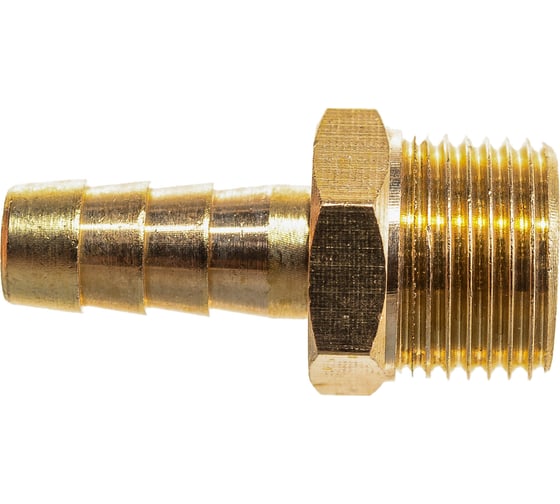 Штуцер пневматический (3/8"M - елочка 8 мм) ЭВРИКА ER-MH06/05