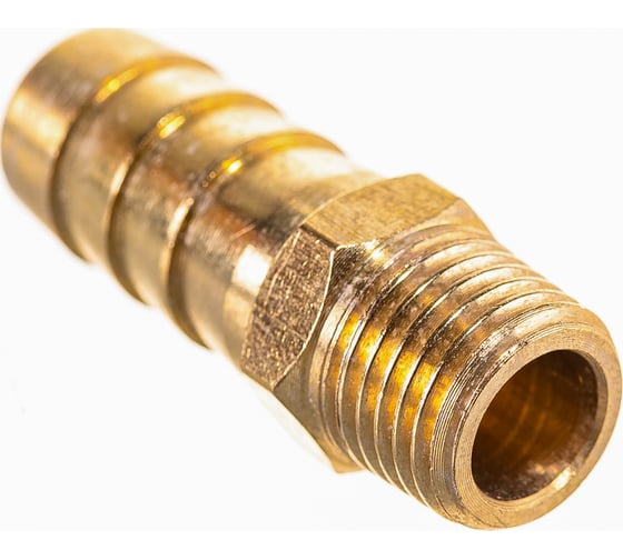 Штуцер пневматический (1/4"M - елочка 12 мм) ЭВРИКА ER-MH04/08