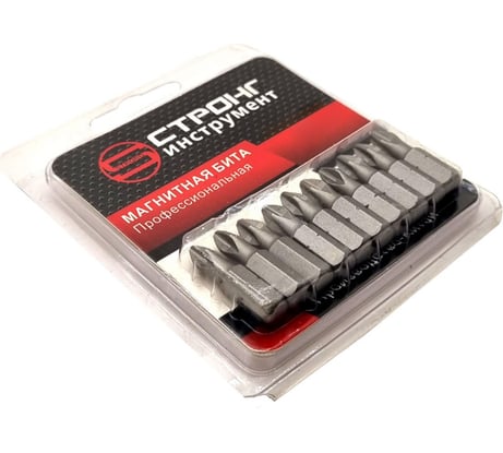 Бита магнитная стп-931 РН3x25, 10 шт Strong стп-93100325
