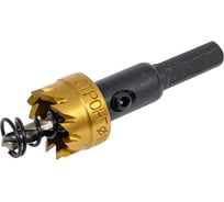 Коронка по металлу цилиндрическая СТК-058 GOLD 19 мм, HSS Strong стк-05800019