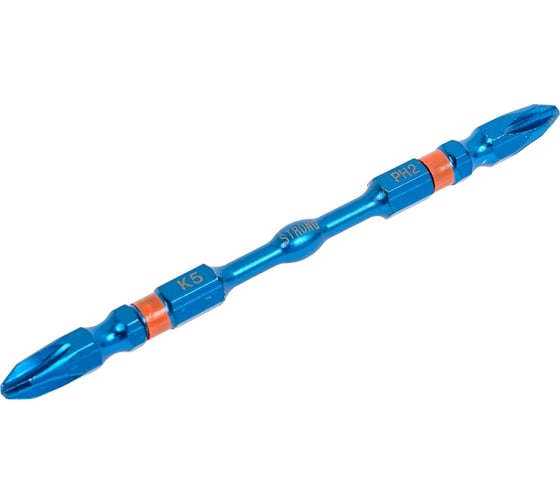 Бита магнитная двухсторонняя стп-978 РН2, 100 мм, 10 шт Strong стп-97800100 1