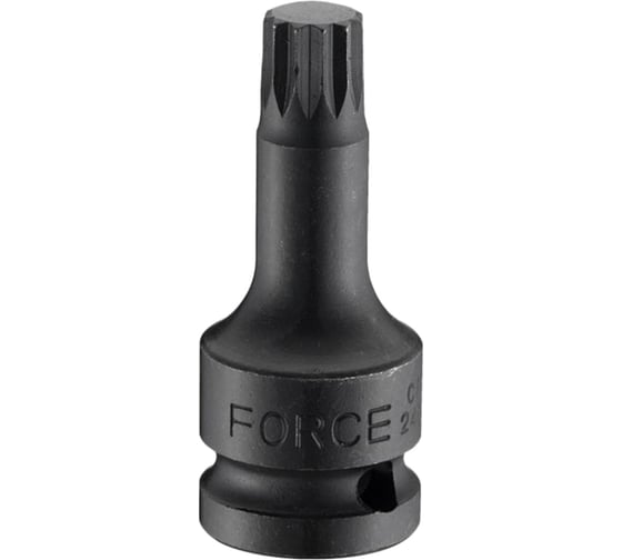 Ударная головка бита Сплайн M10 L= 60 мм FORCE 24806010 1