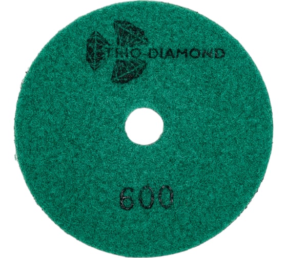 Алмазный гибкий шлифовальный круг Черепашка 100 № 600 сухая шлифовка TRIO-DIAMOND 360600