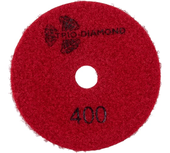 Алмазный гибкий шлифовальный круг Черепашка 100 № 400 сухая шлифовка TRIO-DIAMOND 360400