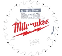 Диск пильный по дереву (165x20x2.2 мм; 24Z) для циркулярной пилы Milwaukee 4932471294