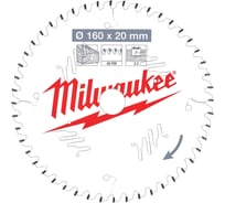 Диск пильный по дереву (160x20x2.2 мм; 48Z) для циркулярной пилы Milwaukee 4932471291