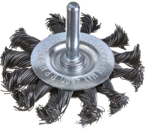 Кордщетка радиальная витая (65 мм) для дрели REDVERG 6623591