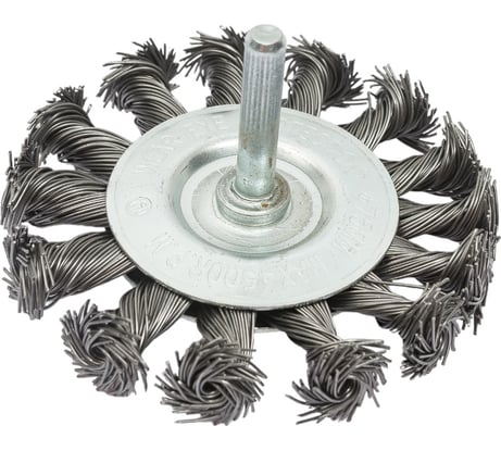 Кордщетка радиальная витая (75 мм) для дрели REDVERG 6623592