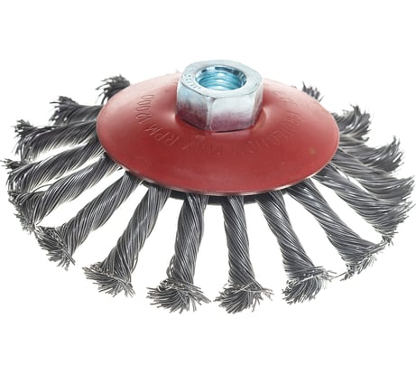 Кордщетка радиальная витая с наклоном (125 мм; М14) для МШУ REDVERG 6623620
