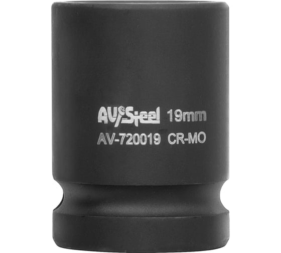 Головка ударная шестигранная (19 мм; 1/2DR) AV Steel AV-720019