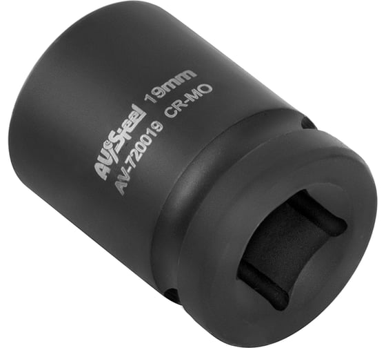 Головка ударная шестигранная (19 мм; 1/2DR) AV Steel AV-720019