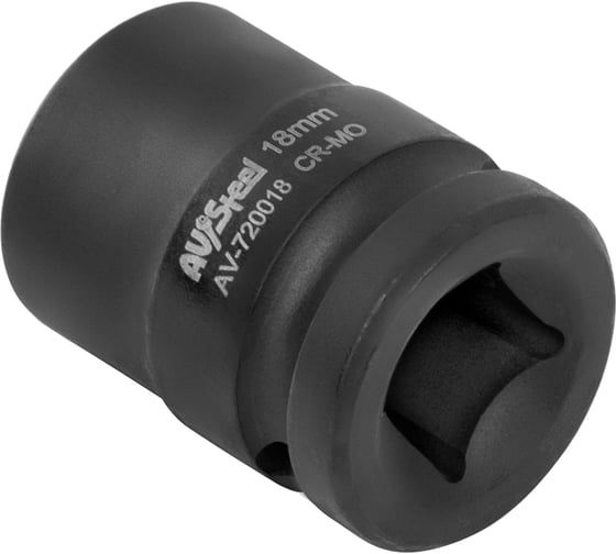 Головка ударная шестигранная (18 мм; 1/2DR) AV Steel AV-720018