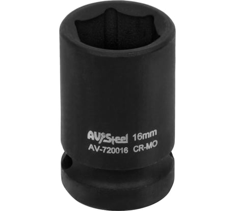Головка ударная шестигранная (16 мм; 1/2DR) AV Steel AV-720016