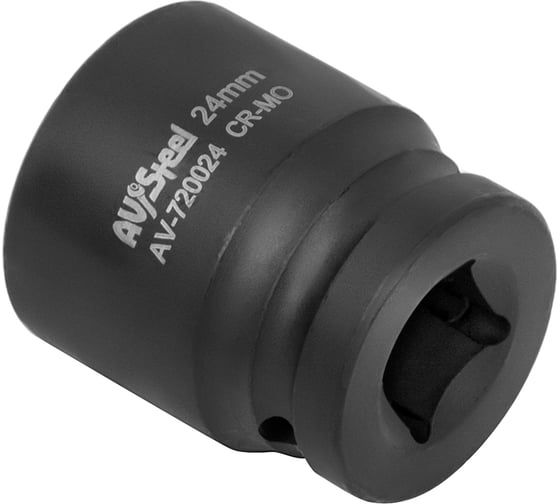 Головка ударная шестигранная (24 мм; 1/2DR) AV Steel AV-720024