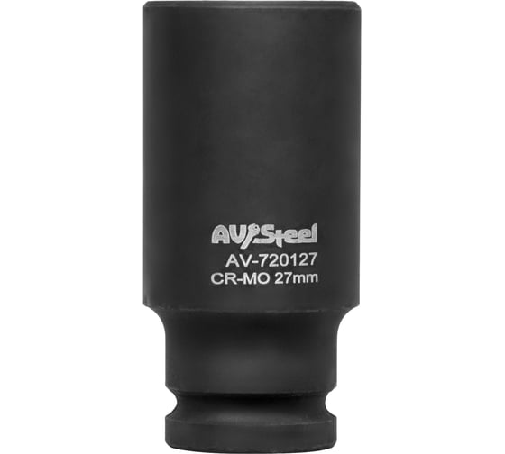 Головка ударная шестигранная удлиненная (27 мм; 1/2DR) AV Steel AV-720127