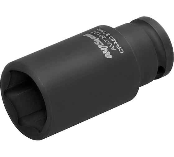 Головка ударная шестигранная удлиненная (27 мм; 1/2DR) AV Steel AV-720127
