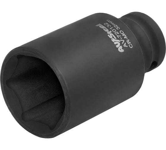 Головка ударная шестигранная удлиненная (32 мм; 1/2DR) AV Steel AV-720132