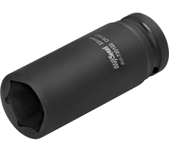 Головка ударная шестигранная удлиненная (22 мм; 1/2DR) AV Steel AV-720122