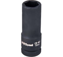 Головка ударная шестигранная удлиненная (18 мм; 1/2DR) AV Steel AV-720118