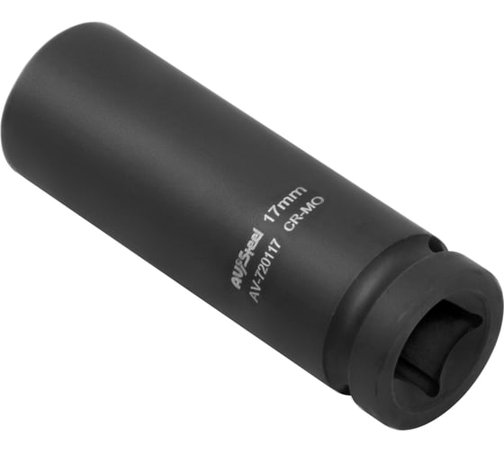 Головка ударная шестигранная удлиненная (17 мм; 1/2DR) AV Steel AV-720117