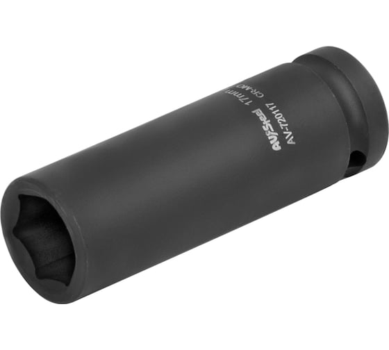 Головка ударная шестигранная удлиненная (17 мм; 1/2DR) AV Steel AV-720117