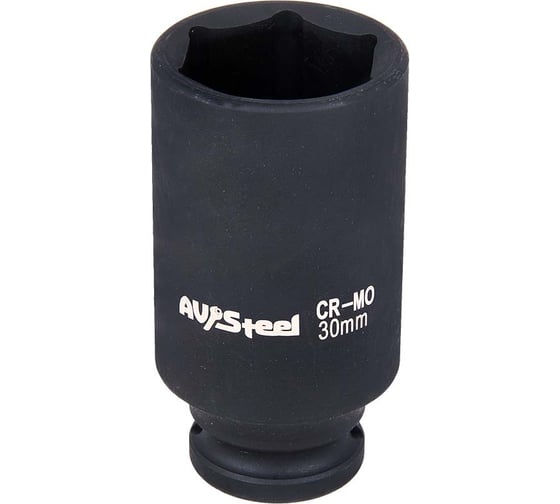 Головка ударная шестигранная удлиненная (30 мм; 1/2DR) AV Steel AV-720130