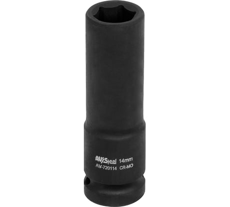 Головка ударная шестигранная удлиненная (14 мм; 1/2DR) AV Steel AV-720114