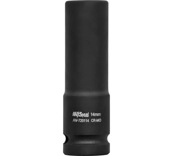 Головка ударная шестигранная удлиненная (14 мм; 1/2DR) AV Steel AV-720114