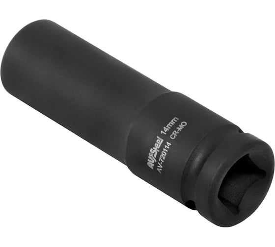 Головка ударная шестигранная удлиненная (14 мм; 1/2DR) AV Steel AV-720114