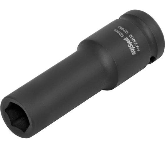Головка ударная шестигранная удлиненная (12 мм; 1/2DR) AV Steel AV-720112