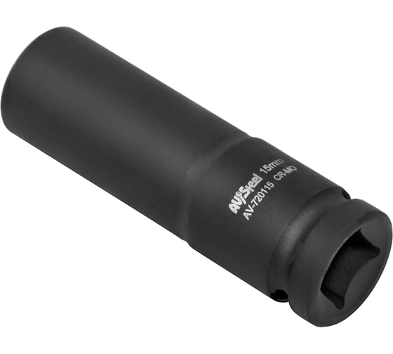 Головка ударная шестигранная удлиненная (15 мм; 1/2DR) AV Steel AV-720115
