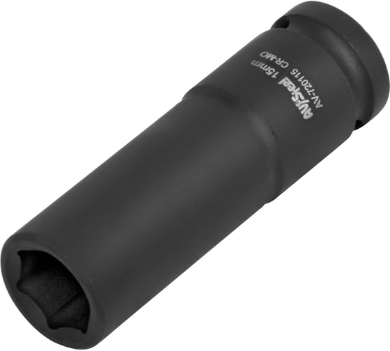 Головка ударная шестигранная удлиненная (15 мм; 1/2DR) AV Steel AV-720115