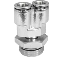 Фитинг цанга Y-обр., поворотный Cn-Y-1/2M-8 для полиуретана и пластиковых трубок PI TOOLS Арт. 4836