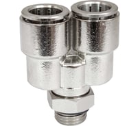 Фитинг цанга Y-обр., поворотный Cn-Y-1/4M-12 для полиуретана и пластиковых трубок PI TOOLS Арт. 4775