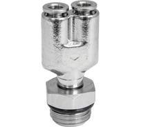 Фитинг цанга Y-обр., поворотный Cn-Y-1/4M-4 для полиуретана и пластиковых трубок PI TOOLS Арт. 4737