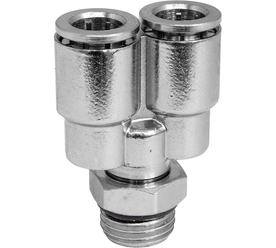 Фитинг цанга Y-обр., поворотный Cn-Y-1/4M-8 для полиуретана и пластиковых трубок PI TOOLS Арт. 4751