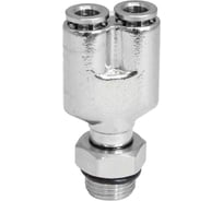 Фитинг цанга Y-обр., поворотный Cn-Y-1/8M-4 для полиуретана и пластиковых трубок PI TOOLS Арт. 4690