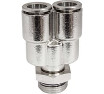 Фитинг цанга Y-обр., поворотный Cn-Y-3/8M-10 для полиуретана и пластиковых трубок PI TOOLS Арт. 4805