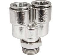 Фитинг цанга Y-обр., поворотный Cn-Y-3/8M-12 для полиуретана и пластиковых трубок PI TOOLS Арт. 4812