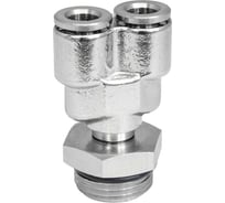 Фитинг цанга Y-обр., поворотный Cn-Y-3/8M-6 для полиуретана и пластиковых трубок PI TOOLS Арт. 4782