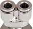 Цанга тройник Y, резьбовой PI TOOLS Cn-Y-3/8M-6 для фторопластовых и полиуретановых трубок. Арт. 4782 2